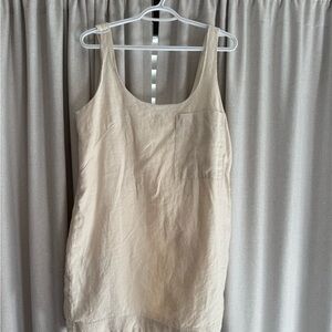 Banana Republic Cream Linen Dress